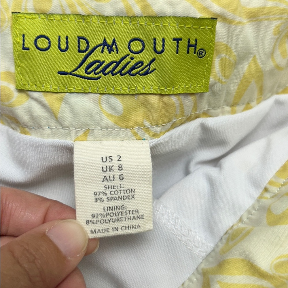 Loudmouth Ladies Colorful Bird and Floral Patterned Skort - Picture 5 of 9